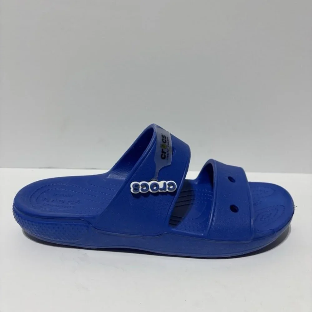 Crocs Men’s Classic Flip Flop Sandals Blue, Size 10 M